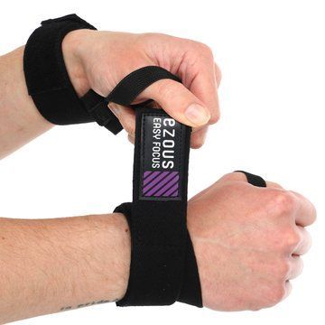 Бинти кистьові для жиму LIFTING WRAPS EZOUS C-01 2штуки чорний C-01 фото