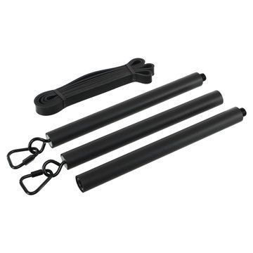 Палиця-тренажер PORTABLE RESISTANCE WEIGHT BAND BAR EZOUS R-01 чорний-фіолетовий R-01 фото
