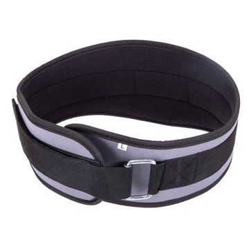 Пояс атлетический текстильный Zelart SB-165459 спинка-15см размер-XS-XXL серый SB-165459 фото