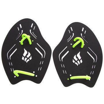 Лопатки для плавания ласты для рук MadWave EXTRAME M074901 S-L черный-зеленый M074901 фото