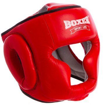 Шолом боксерський з повним захистом шкіряний BOXER Элит 2033-1 М-L кольори в асортименті M (Немає в наявност) 2033-1 фото