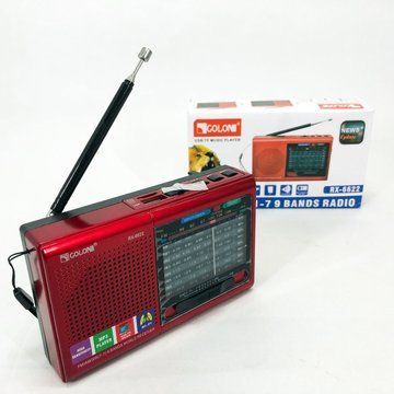 Портативная колонка радио MP3 USB Golon RX-6622. Цвет: красный ws31912-4 фото