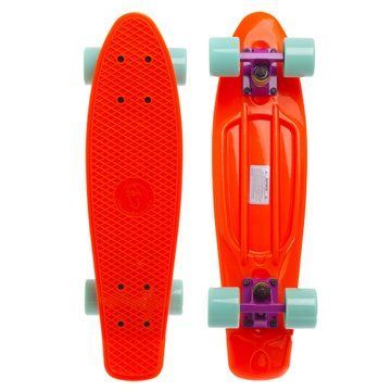 Пенни борд Penny Board круизер пластиковый 22' FISH SK-401-35 оранжевый-фиолет-мятный SK-401-35 фото