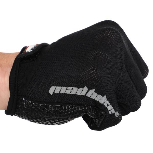 Перчатки велосипедные велоперчатки с закрытыми пальцами MADBIKE SK-13 S-L цвета в ассортименте M SK-13 фото