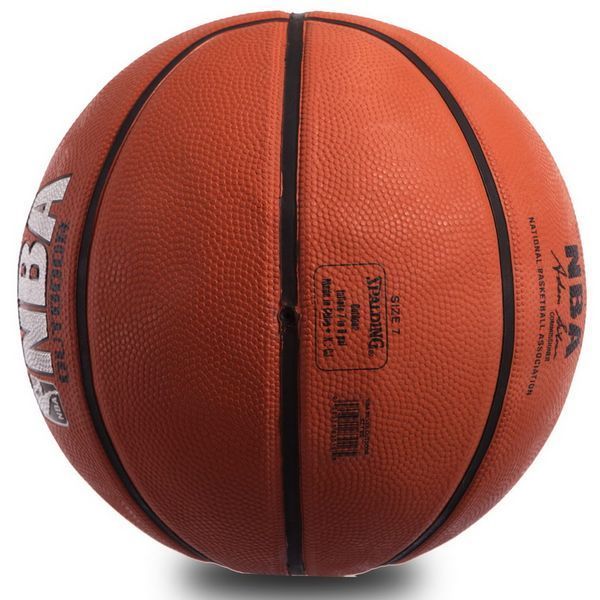 Мяч баскетбольный резиновый SPALDING NBA SILVER OUTDOOR 83016Z размер 7 коричневый 83016Z фото