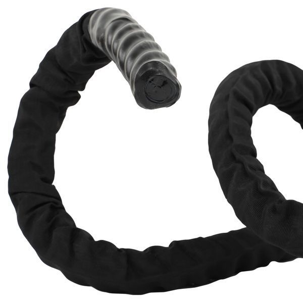 Канат для кроссфита в защитном рукаве Combat Battle Rope Zelart FI-5719-6 6м черный FI-5719-6 фото