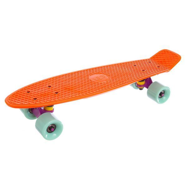 Пенни борд Penny Board круизер пластиковый 22' FISH SK-401-35 оранжевый-фиолет-мятный SK-401-35 фото