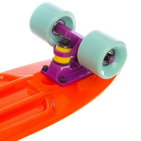 Пенни борд Penny Board круизер пластиковый 22' FISH SK-401-35 оранжевый-фиолет-мятный SK-401-35 фото