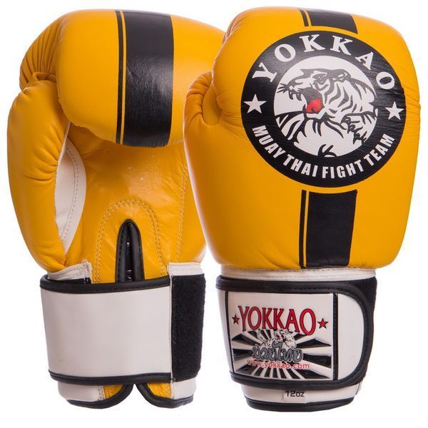Боксерські рукавиці шкіряні YOKKAO YK016 10-16унцій кольори в асортименті 10 унції YK016 фото