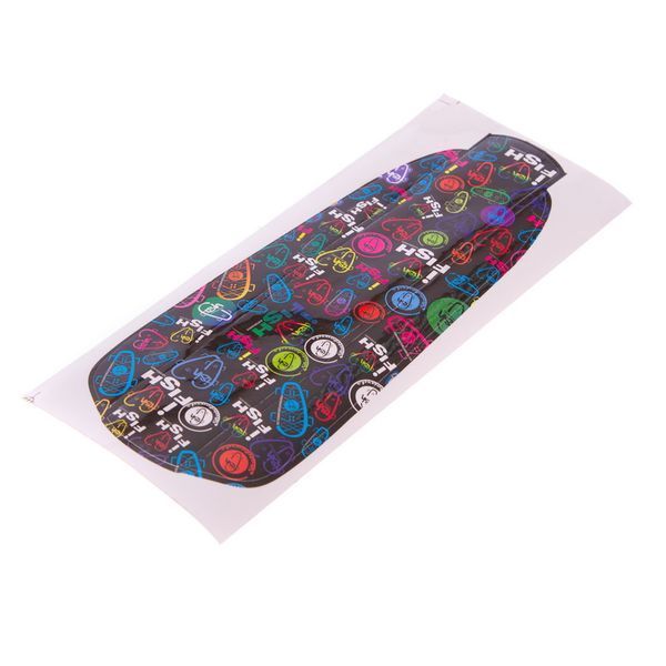 Пенни борд Penny Board круизер пластиковый 22' FISH SK-401-35 оранжевый-фиолет-мятный SK-401-35 фото