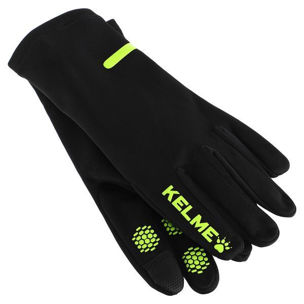Перчатки спортивные тренировочные теплые KELME 9886405.9010 размер M-L черный-салатовый M 9886405-9010 фото