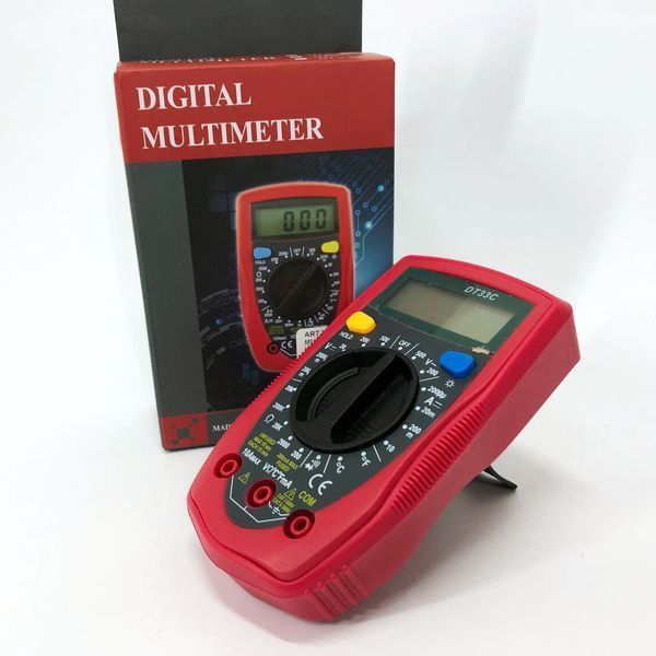 Цифровой Мультиметр 33 C DT DIGITAL мультитестер тестер, электронный мультиметр, тестер профессиональный ws95988 фото