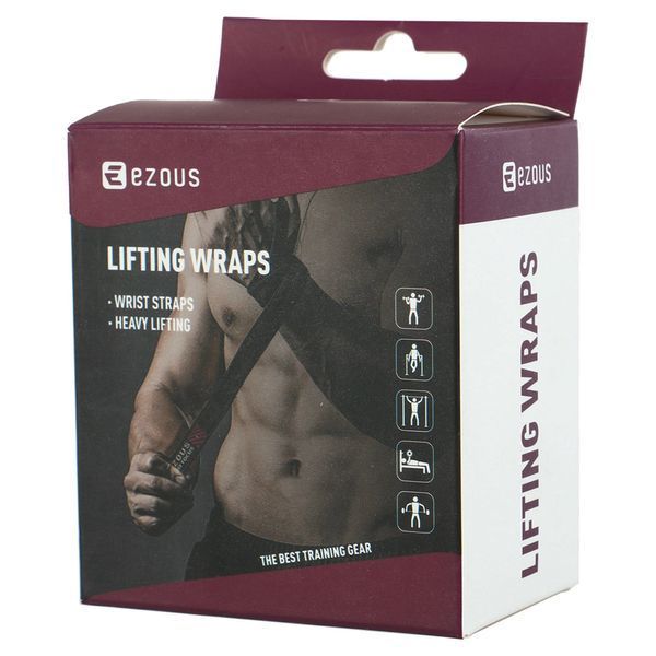 Бинти кистьові для жиму LIFTING WRAPS EZOUS C-01 2штуки чорний C-01 фото