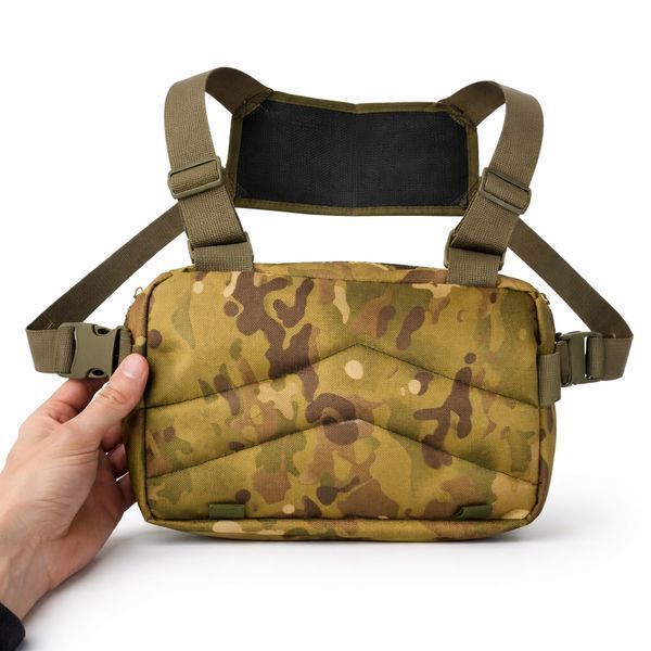 Тактична нагрудна сумка Multicam Cordura 1000D з MOLLE та патч-панеллю, 5 кишень, 30&times;20&times;8 см ws18155 фото