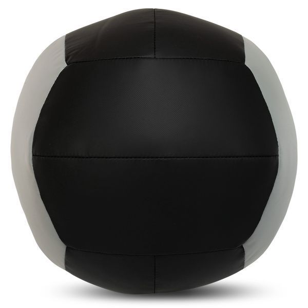 М'яч набивний медичний для кросфіту WALL BALL LiveUp LP8100-5 5кг чорний-сірий LP8100-5 фото