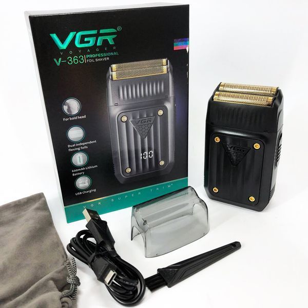 Электробритва VGR V-363, Триммер для усов, Электробритва с насадками для бороды, Триммер беспроводной ws33516 фото
