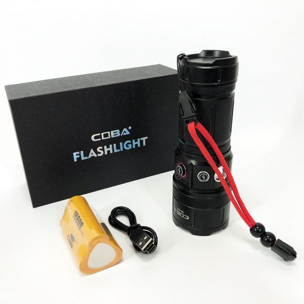 Фонарь CB-B53-TG, 3х18650, power bank, индикация заряда, Фонарик светодиодный для туриста сверхмощный ws84868 фото