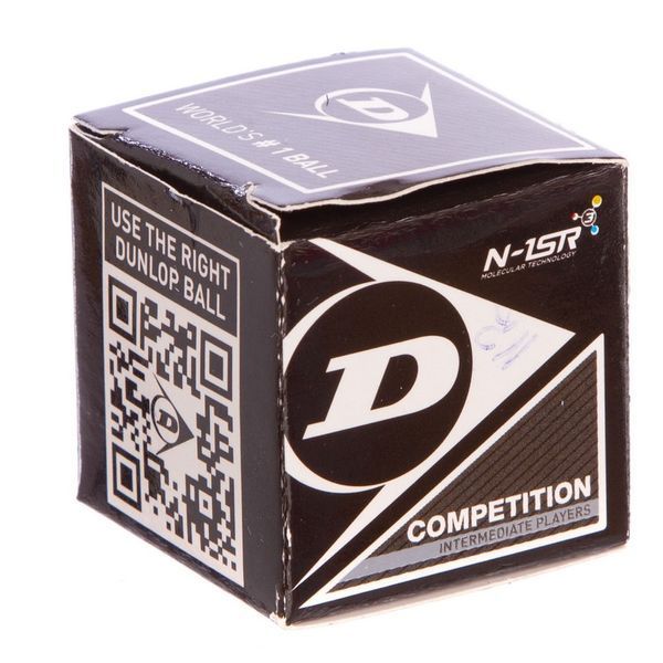 Мяч для сквоша DUNLOP REV COMP XT SINGLE DOT DL700112 1шт черный DL700112 фото