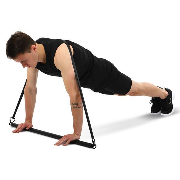 Палиця-тренажер PORTABLE RESISTANCE WEIGHT BAND BAR EZOUS R-01 чорний-фіолетовий R-01 фото