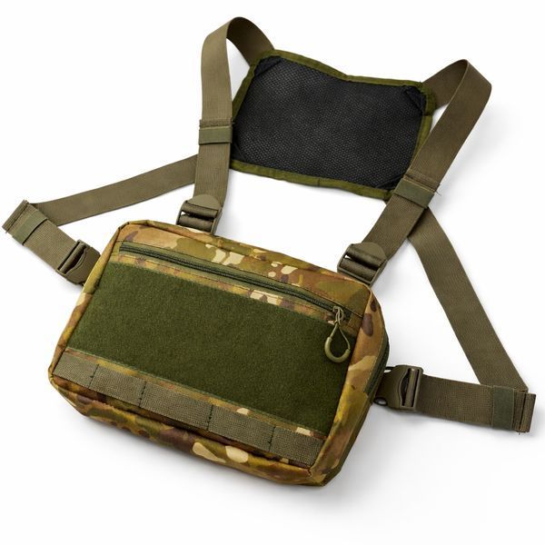 Тактична нагрудна сумка Multicam Cordura 1000D з MOLLE та патч-панеллю, 5 кишень, 30&times;20&times;8 см ws18155 фото