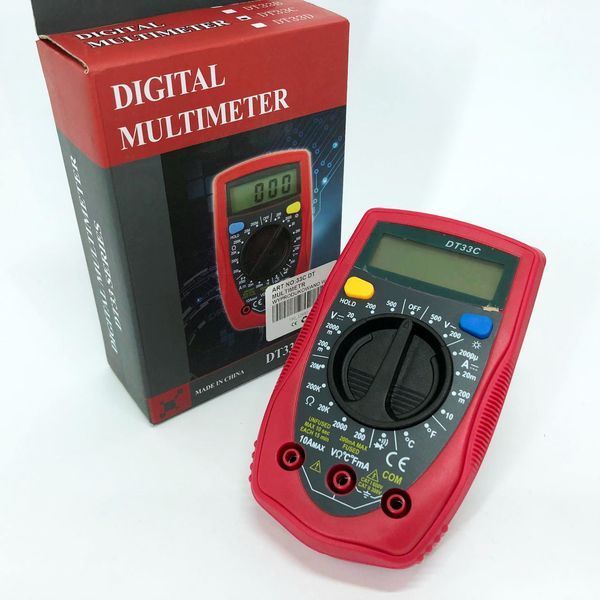 Цифровой Мультиметр 33 C DT DIGITAL мультитестер тестер, электронный мультиметр, тестер профессиональный ws95988 фото