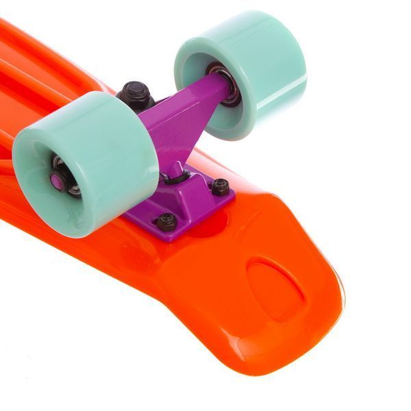 Пенни борд Penny Board круизер пластиковый 22' FISH SK-401-35 оранжевый-фиолет-мятный SK-401-35 фото