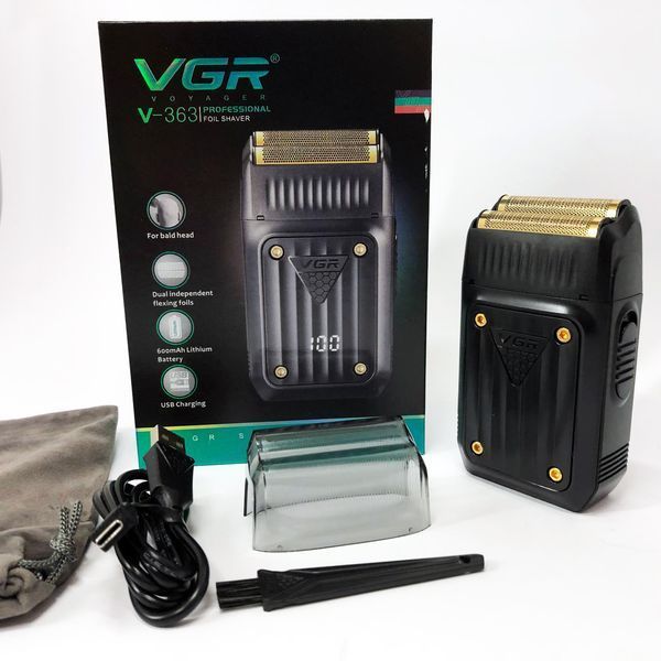 Электробритва VGR V-363, Триммер для усов, Электробритва с насадками для бороды, Триммер беспроводной ws33516 фото
