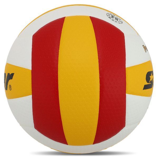 Мяч волейбольный STAR NEW PROFESSIONAL VB315-34 №5 PU белый-желтый-красный VB315-34 фото