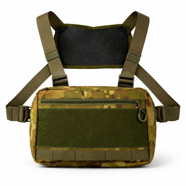 Тактична нагрудна сумка Multicam Cordura 1000D з MOLLE та патч-панеллю, 5 кишень, 30&times;20&times;8 см ws18155 фото