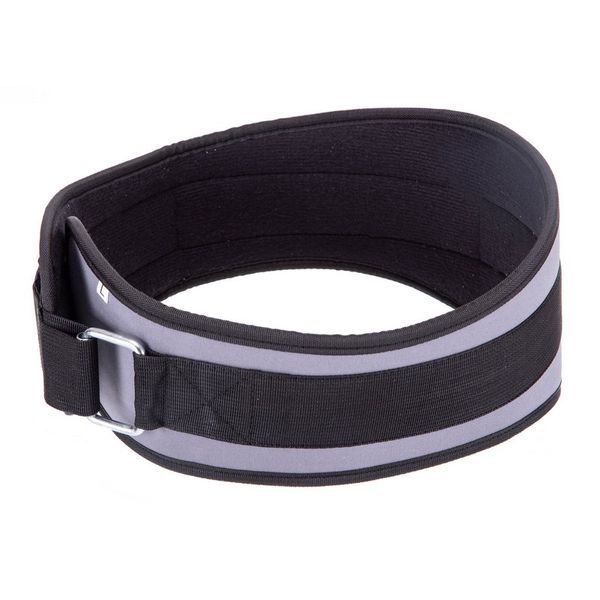 Пояс атлетичний текстильний Zelart SB-165459 спинка-15см розмір-XS-XXL сірий SB-165459 фото