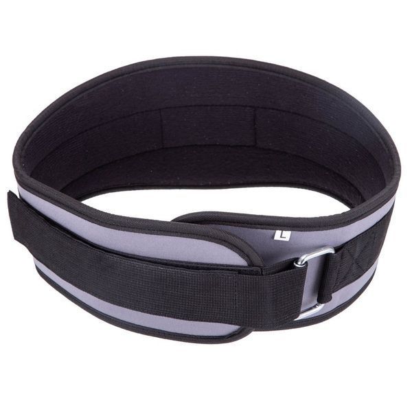 Пояс атлетичний текстильний Zelart SB-165459 спинка-15см розмір-XS-XXL сірий SB-165459 фото