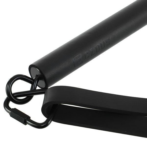 Палиця-тренажер PORTABLE RESISTANCE WEIGHT BAND BAR EZOUS R-01 чорний-фіолетовий R-01 фото