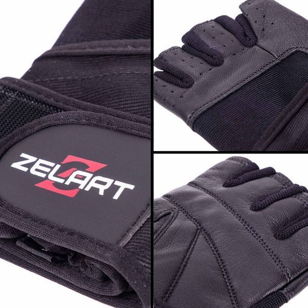 Перчатки для фитнеса и тяжелой атлетики Zelart SB-161094 S-XXL черный S SB-161094 фото