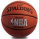 Мяч баскетбольный резиновый SPALDING NBA SILVER OUTDOOR 83016Z размер 7 коричневый 83016Z фото 1