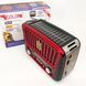 Радіоприймач акумуляторний Golon RX-456 із сонячною панеллю, Радіо приймач. Колір: коричневий ws89245-1 фото 5