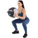 М'яч набивний медичний для кросфіту WALL BALL LiveUp LP8100-5 5кг чорний-сірий LP8100-5 фото 11