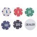 Набор для покера в кейсе из экокожи Poker game set SP-Sport PK500L 500 фишек PK500L фото 3