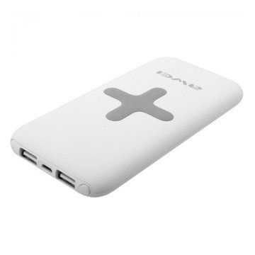 Power Bank AWEI P98K (Бездротова зарядка) 7000 mAh. Колір білий ws15379 фото