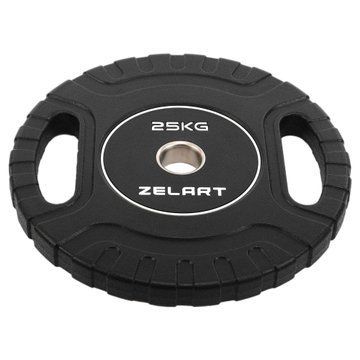 Блини диски CPU покриття 2 Handle металева втулка Zelart TA-3438-25 o51мм 25кг чорний TA-3438-25 фото