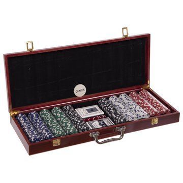 Набор для покера в деревянном кейсе Poker game set SP-Sport IG-6645 500 фишек IG-6645 фото