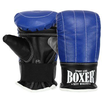 Снарядные перчатки-блинчики для бокса кожаные BOXER 2014 размер L цвета в ассортименте L 2014 фото