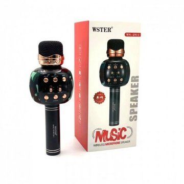 Беспроводной микрофон караоке блютуз WSTER WS-2911 Bluetooth динамик. Цвет: камуфляж ws99543-1 фото