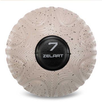 Слэмбол мяч набивной для кроссфита и фитнеса Slam Ball Zelart FI-4905-7 7кг серый FI-4905-7 фото