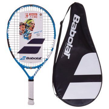 Ракетка для большого тенниса детская BABOLAT DRIVE JUNIOR BB140217-136 5-6лет 21' голубой BB140217-136 фото