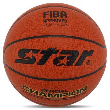 Мяч баскетбольный STAR CHAMPION FIBA BB317 размер 7 оранжевый BB317 фото