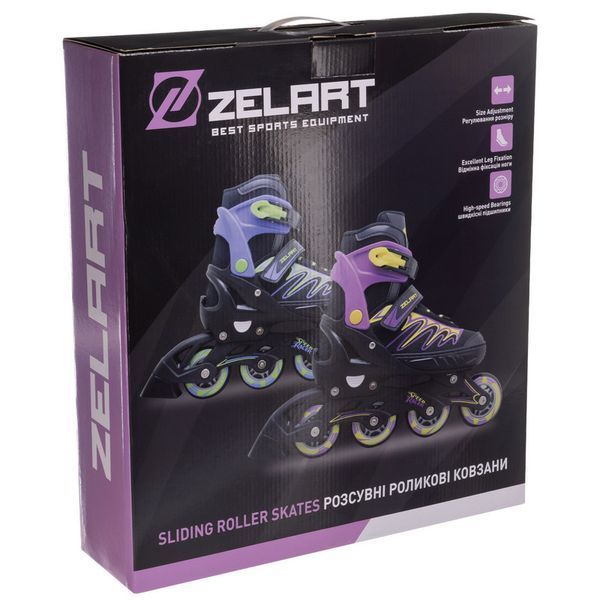 Роликовые коньки раздвижные Zelart Z-2914 размер 29-43 цвета в ассортименте XS (29-32) Z-2914 фото
