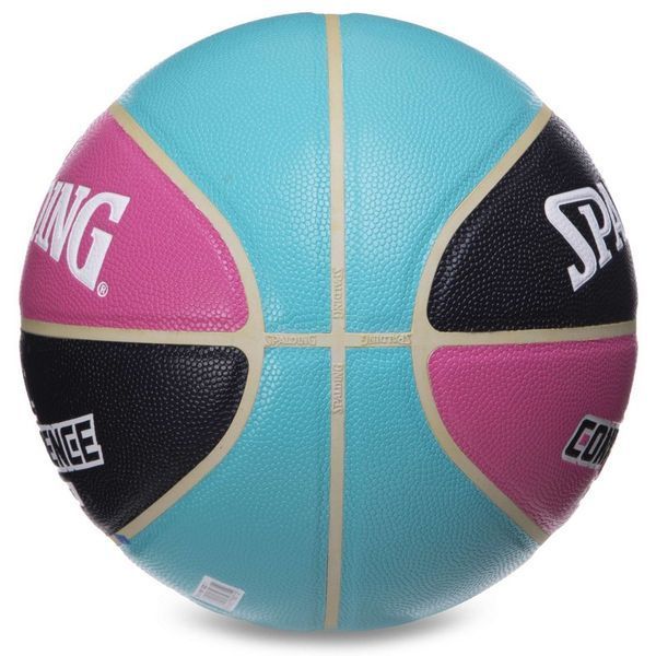 М'яч баскетбольний SPALDING ALL CONFERENCE 76895Y розмір 7 блакитний-чорний 76895Y фото