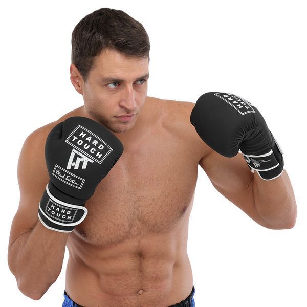Перчатки боксерские на липучке PU HARD TOUCH BO-4658 10-14 унций цвета в ассортименте 12 унции BO-4658 фото