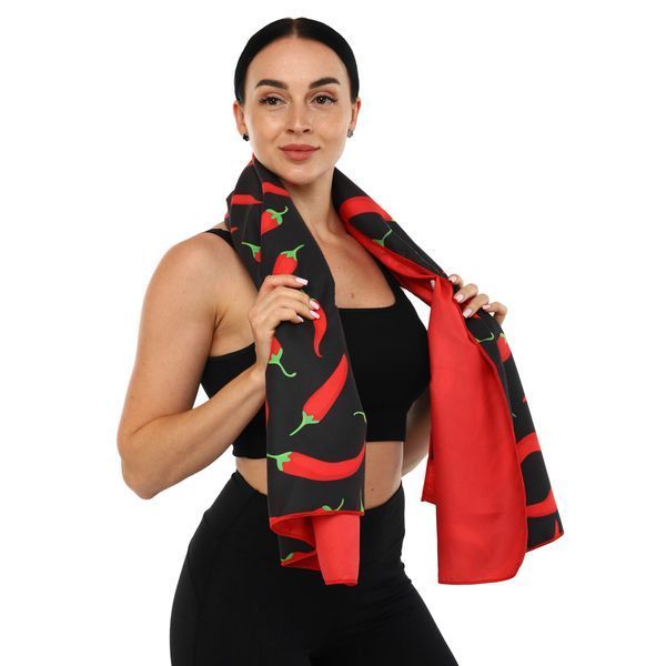 Рушник спортивний з мікрофібри MadWave SPICY M076304200W 140х80см чорний M076304200W фото