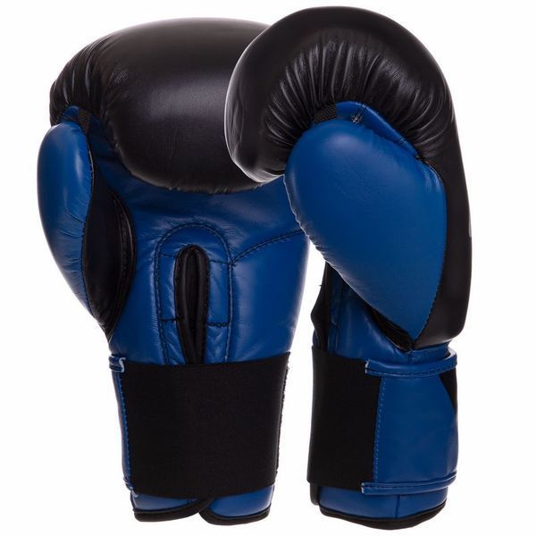 Перчатки боксерские на липучке PU UFC PRO Compact UHK-75002 L синий-черный UHK-75002 фото